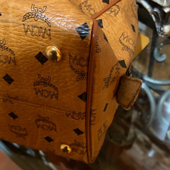 MCM Cognac Visetos Satchel - Picture 10 of 14